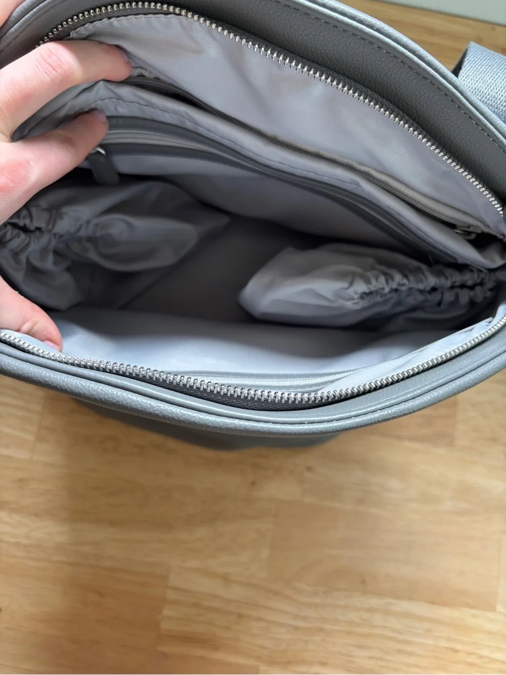 Willow Gray Backpack Pump Bag